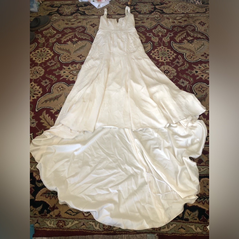 WATTERS 100 Percent Silk Bridal Dress Style 68301b Size 10